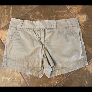 J. Crew Khaki Chino Classic Twill Shorts Size 4